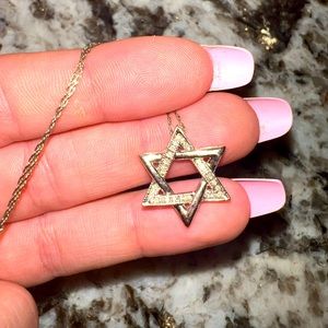Star of David 1/10 ct necklace